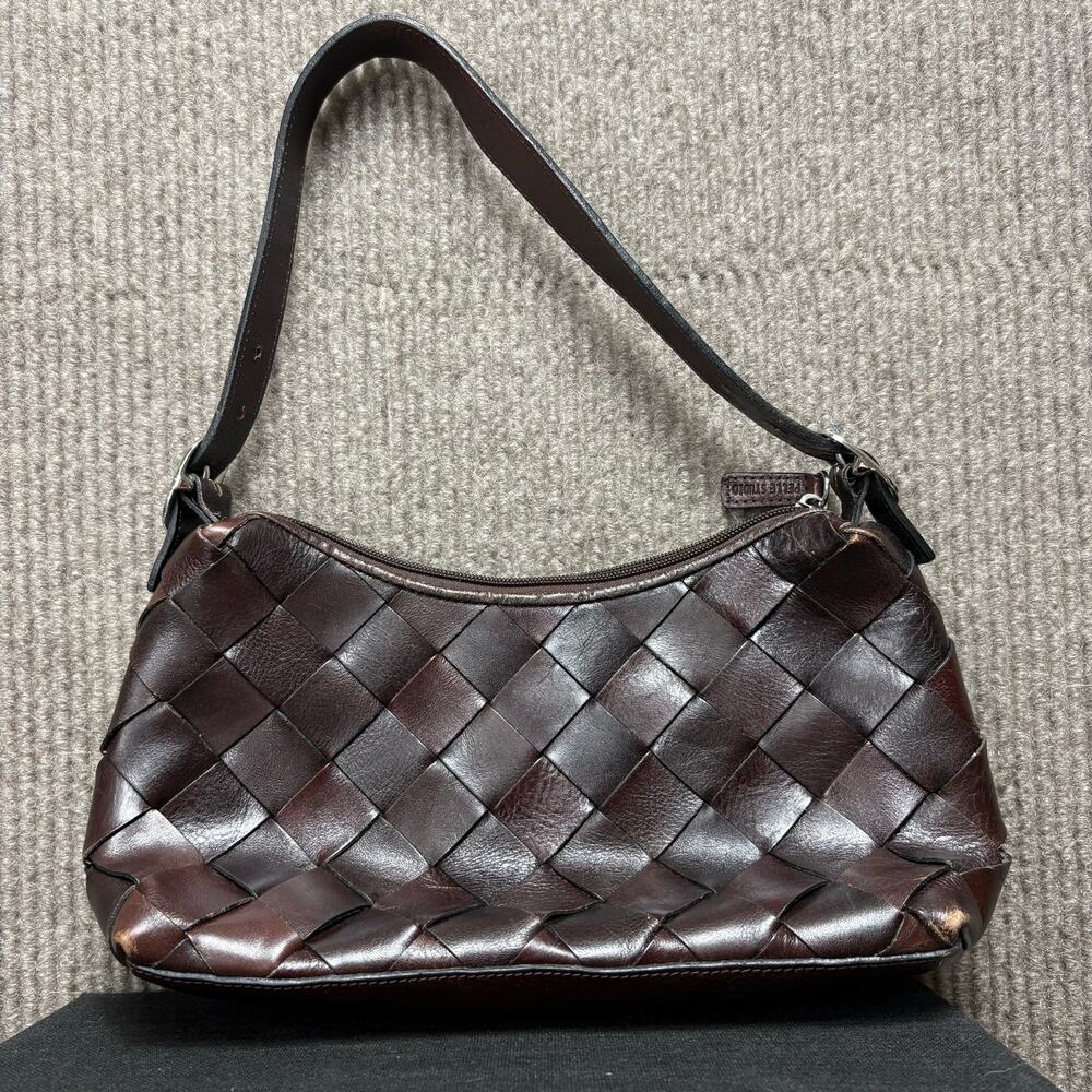 Vintage Wilsons Leather Pelle Studio woven baguette shoulder bag